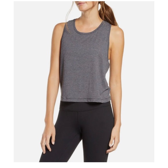 Zella Work For It Stripe Tank Top - Picture 2 of 10